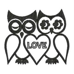 Owl Silhouettes 2(Sm) machine embroidery designs
