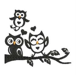 Owl Silhouettes 2 03(Sm) machine embroidery designs