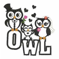 Owl Silhouettes 2 07(Sm) machine embroidery designs