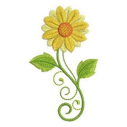 Heirloom Sunflowers 03 machine embroidery designs