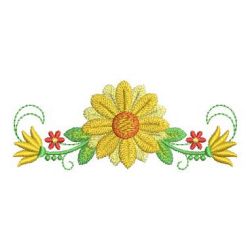 Heirloom Sunflowers 07 machine embroidery designs