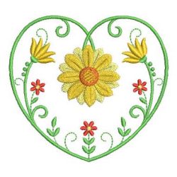 Heirloom Sunflowers 09 machine embroidery designs