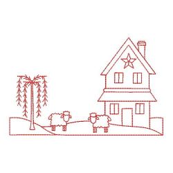 Redwork Primitive Home 06(Md)