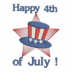 Happy 4th of July 01 machine embroidery designs