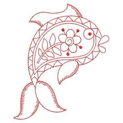 Redwork Paisley Animals 05(Md) machine embroidery designs