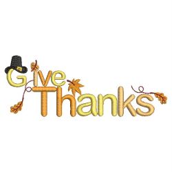 Give Thanks 01 machine embroidery designs