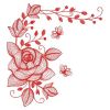 Redwork Amazing Rose 04(Lg)