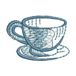 Sketched Tea Time 05 machine embroidery designs