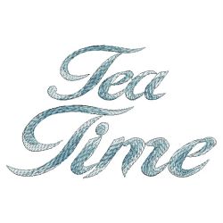 Sketched Tea Time 12 machine embroidery designs
