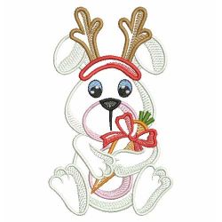 Vintage Christmas Animals 01(Md) machine embroidery designs