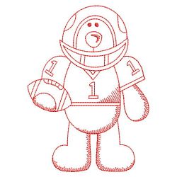 Redwork Sport Bear 05(Lg)