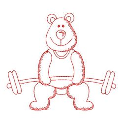 Redwork Sport Bear 08(Lg)
