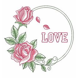 Sketched Roses 1(Lg) machine embroidery designs