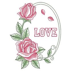 Sketched Roses 1 02(Sm) machine embroidery designs
