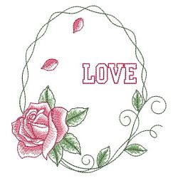 Sketched Roses 1 09(Lg) machine embroidery designs
