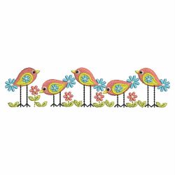 Colorful Birds 03 machine embroidery designs