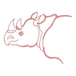 Redwork African Animals 01(Lg) machine embroidery designs