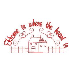 Redwork Home Is Where The Heart Is 02(Md)