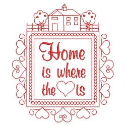 Redwork Home Is Where The Heart Is 04(Md)