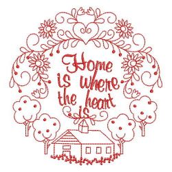 Redwork Home Is Where The Heart Is 06(Lg)