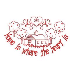 Redwork Home Is Where The Heart Is 07(Lg)