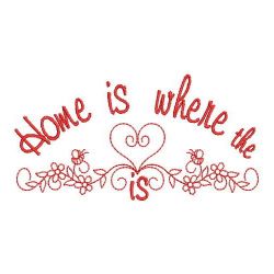 Redwork Home Is Where The Heart Is 09(Md) machine embroidery designs