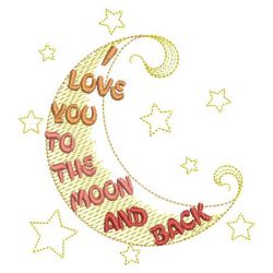 I Love You To The Moon And Back 08(Sm) machine embroidery designs