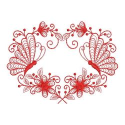 Redwork Rippled Butterflies 1 06(Lg)