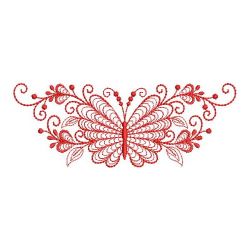 Redwork Rippled Butterflies 1 08(Lg)