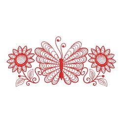 Redwork Rippled Butterflies 1 10(Lg)