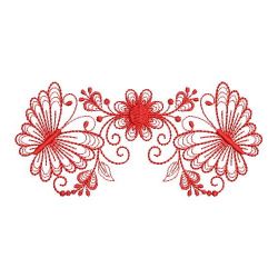 Redwork Rippled Butterflies 1 11(Lg)