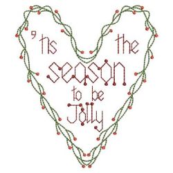 Tis The Season To Be Jolly(Lg) machine embroidery designs