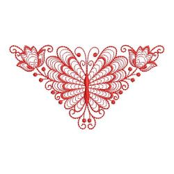 Redwork Rippled Butterflies 2 03(Sm)