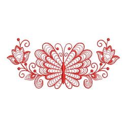 Redwork Rippled Butterflies 2 04(Sm)