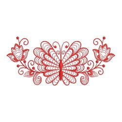 Redwork Rippled Butterflies 2 04(Lg)