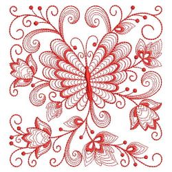 Redwork Rippled Butterflies 2 10(Lg) machine embroidery designs