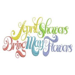 April Showers Bring May Flowers 01(Sm) machine embroidery designs