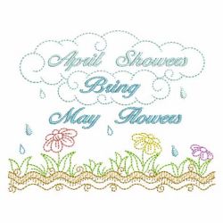 April Showers Bring May Flowers 06(Lg) machine embroidery designs