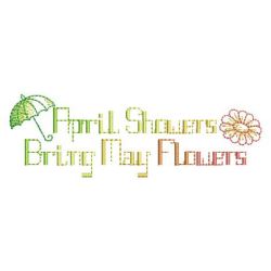 April Showers Bring May Flowers 10(Md) machine embroidery designs