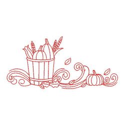 Redwork Autumn Borders 06(Md) machine embroidery designs