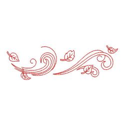 Redwork Autumn Borders 07(Lg) machine embroidery designs