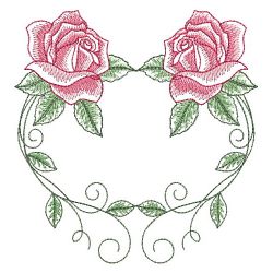 Sketched Roses 2(Md) machine embroidery designs
