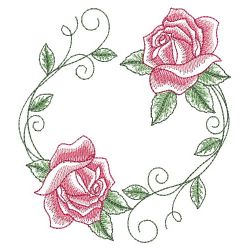 Sketched Roses 2 03(Lg) machine embroidery designs