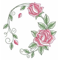 Sketched Roses 2 08(Lg) machine embroidery designs