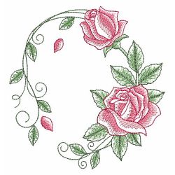 Sketched Roses 2 08(Sm) machine embroidery designs