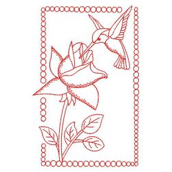 Redwork Hummingbirds 03(Md) machine embroidery designs