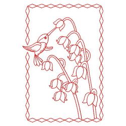 Redwork Hummingbirds 04(Sm) machine embroidery designs