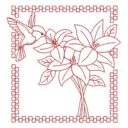 Redwork Hummingbirds 09(Sm) machine embroidery designs