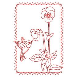 Redwork Hummingbirds 10(Sm)
