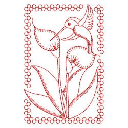 Redwork Hummingbirds 12(Md) machine embroidery designs